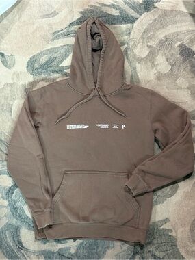 Portland Gear Sueded Slogan Hoodie - Taupe / Earth Tone - Size Small (unisex)